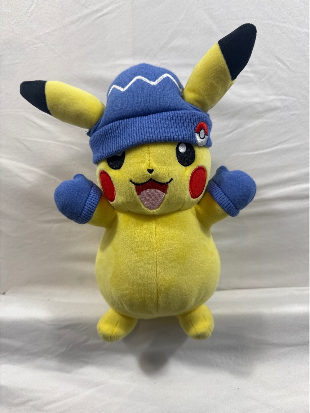 2024 Pokémon Pikachu Plush with Blue Hat and Mittens